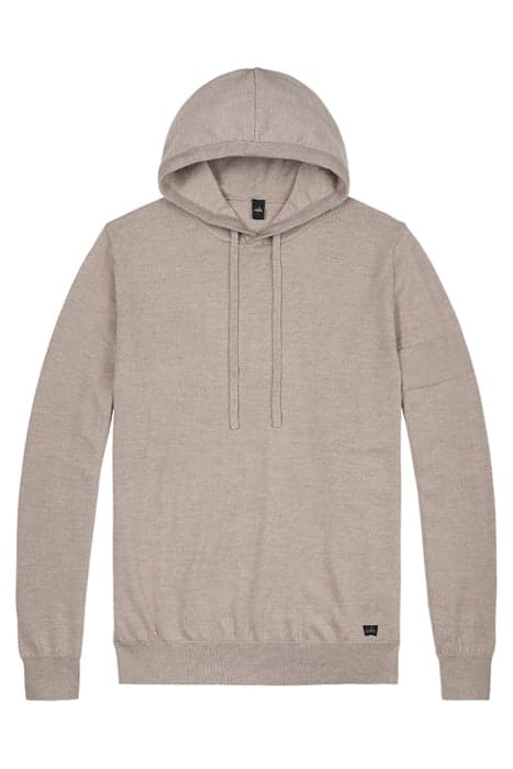 VAUGHN | KNITTED HOODED SWEATER SAND MELANGE by WAHTS