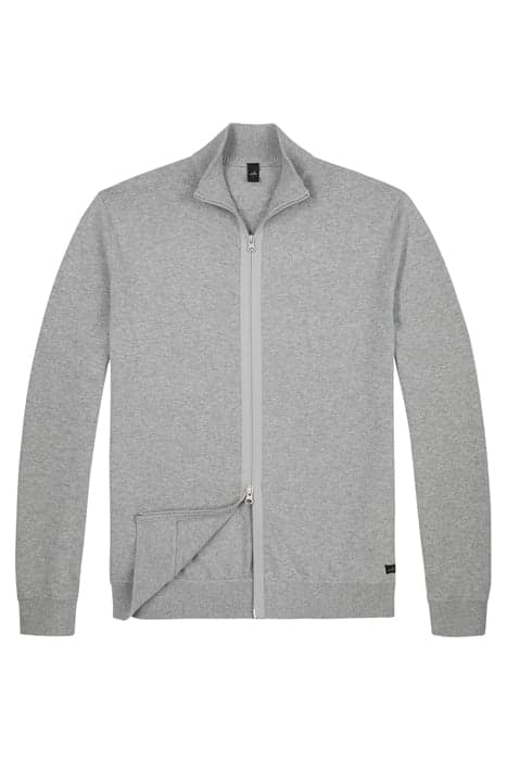 WILSON | FULL ZIPPED PULLOVER LIGHT GREY MELANGE by WAHTS