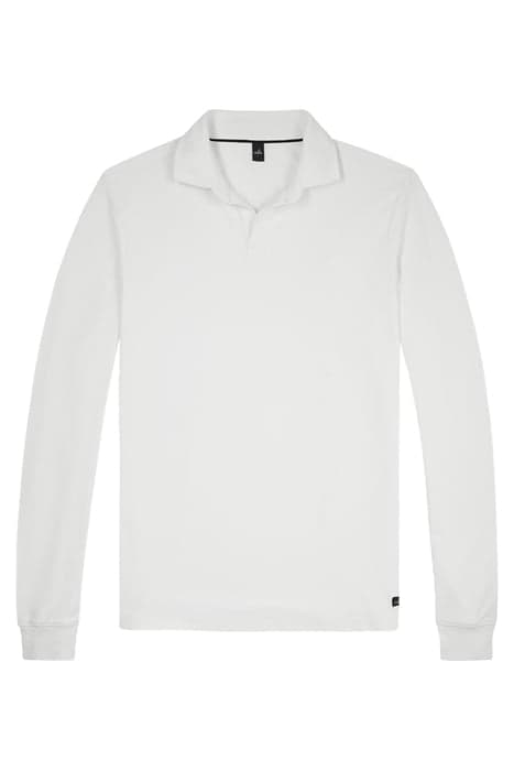 CLINE | TECH STRETCH POLO PURE WHITE by WAHTS