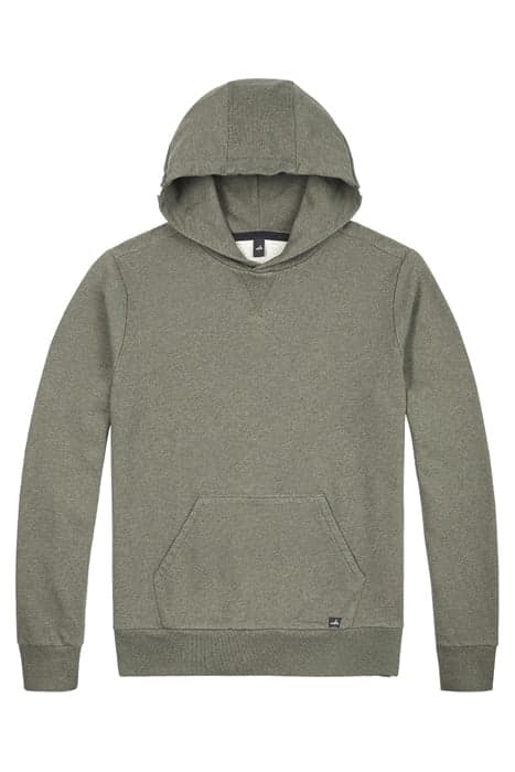 VANCE-BAND | HOODED SWEATSHIRT ARMY GREEN MELANGE by WAHTS