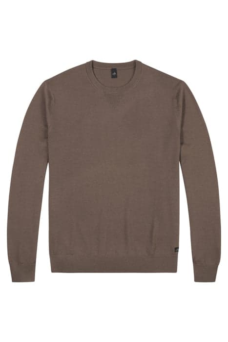 MASON | CASHFEEL CREWNECK PULLOVER DARK KHAKI MELANGE by WAHTS