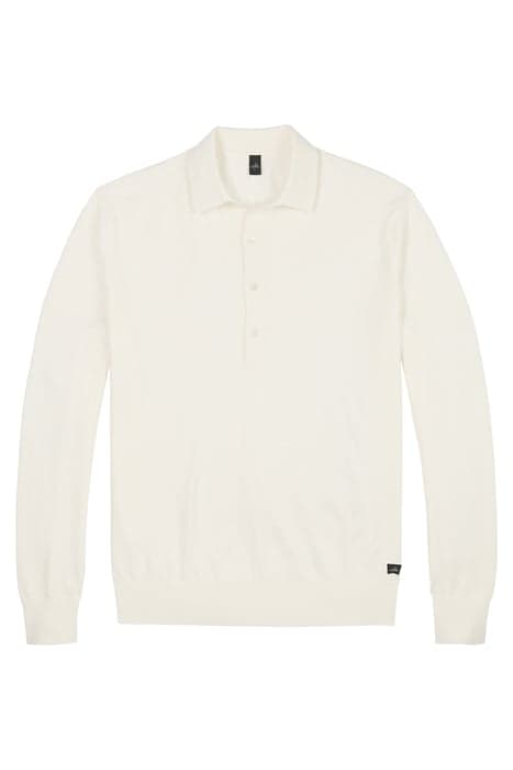 BLAKE | CASHFEEL KNITTED POLOSHIRT POWDER WHITE by WAHTS