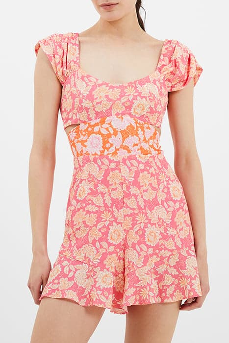 COSETTE VERONA CUT OUT ROMPER RED by French Connection