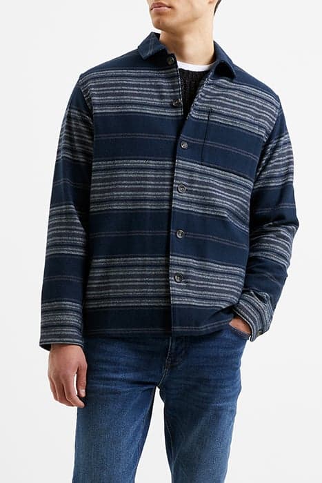 HEAVY TWILL STRIPE BLUE by French Connection