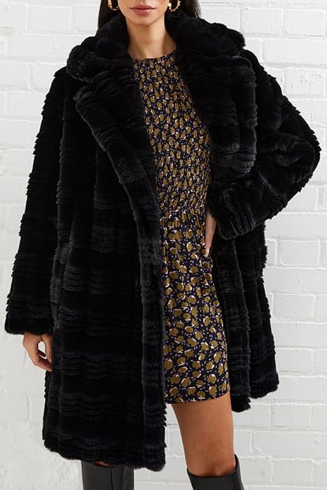 DARYN FAUX FUR COAT BLACK by French Connection