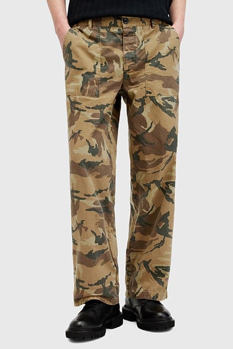 GASPAR TROUSER CAMO BROWN by AllSaints