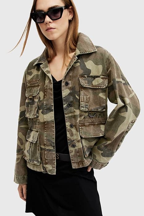 ELM CAMO JACKET CAMO GREEN by AllSaints