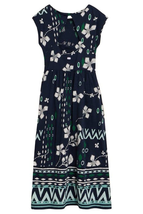 ADDISON COTTON JERSEY DRESS NAVY PRINT by White Stuff