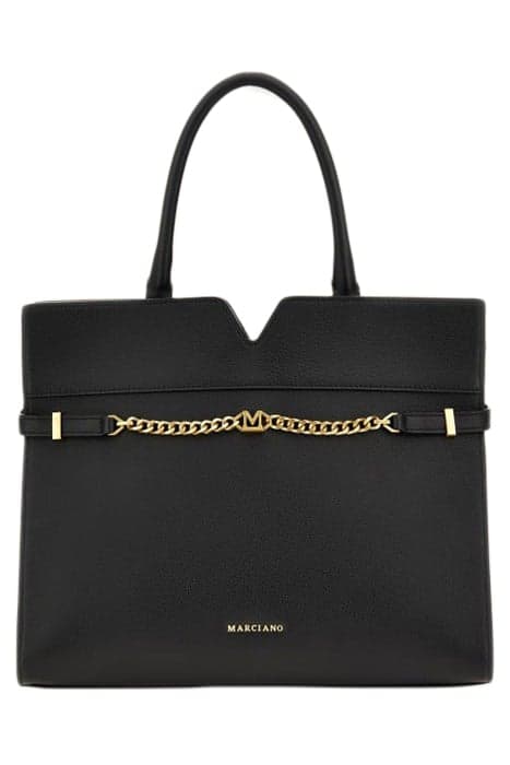 MEDIUM SATCHEL MAGNE JET BLACK A996 by Marciano by Guess