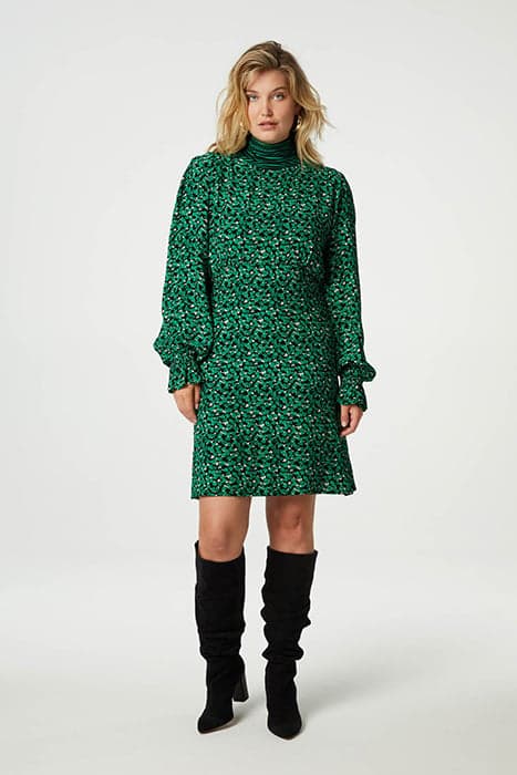 VANESSA DRESS FEELING GREEN/BLACK by Fabienne Chapot