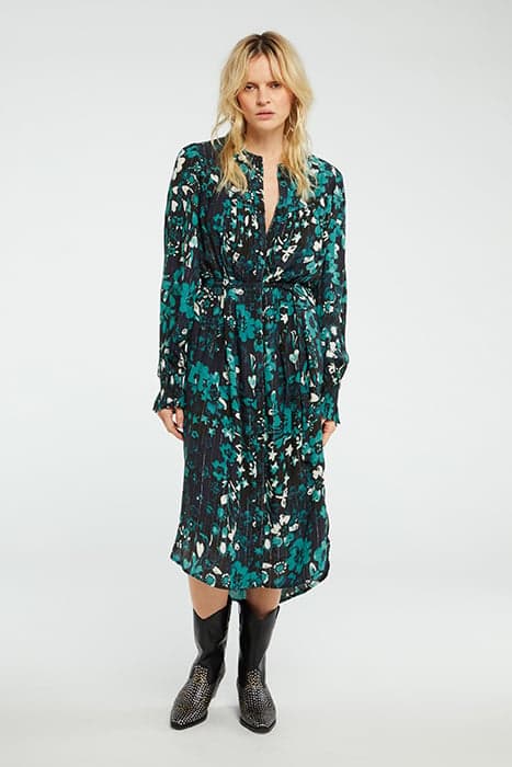 WILLOW DRESS BLACK/KEEP IT TEAL by Fabienne Chapot