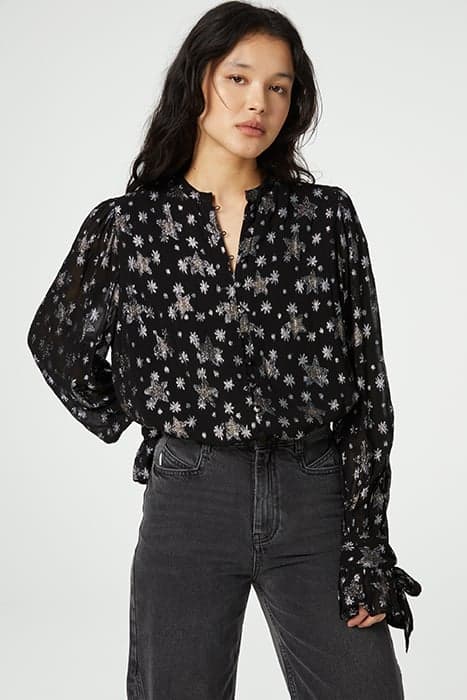 KYLIE BLOUSE BLACK/SILVER by Fabienne Chapot