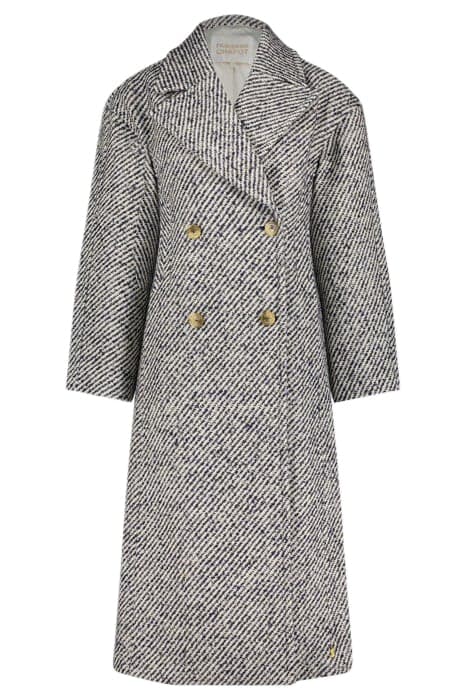 GWEN COAT NAVY/CREAM WHITE by Fabienne Chapot