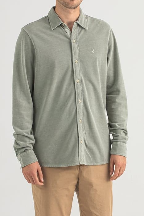 ROBBINS CLEAN PIQUE SHIRT SLATE GREY by Butcher of Blue