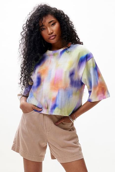 RELAXED CROPPED TEE ULTRA MARINE by Catwalk Junkie