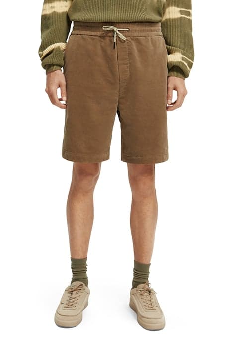 RELAXED-FIT SOFT CORDUROY SHORTS KHAKI by Scotch & Soda