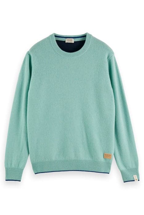 CREWNECK PULLOVER MADE WITH 95% RECYCLED CASHMERE PISTACHIO  by Scotch & Soda