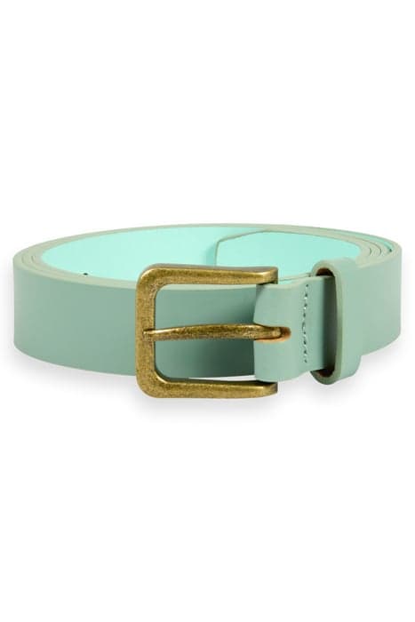 RECYCLED LEATHER BELT PISTACHIO by Scotch & Soda