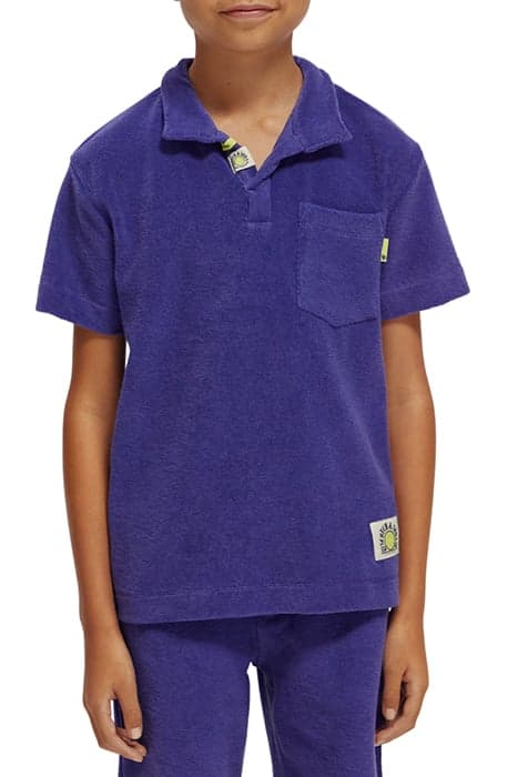 BOYS TOWELLING POLO VIOLET by Scotch & Soda