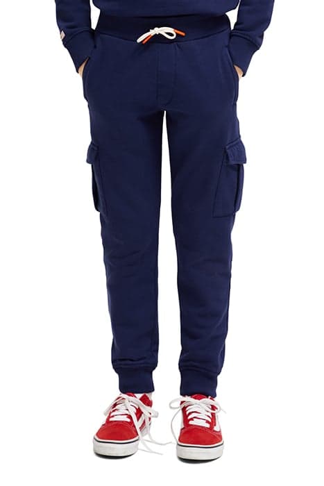 BOYS CARGO SWEATPANTS IN ORGANIC COTTON MARINE BLUE by Scotch & Soda