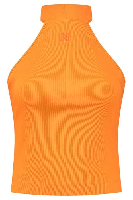 RAZORBACK RIB TOP SUN ORANGE by NIKKIE