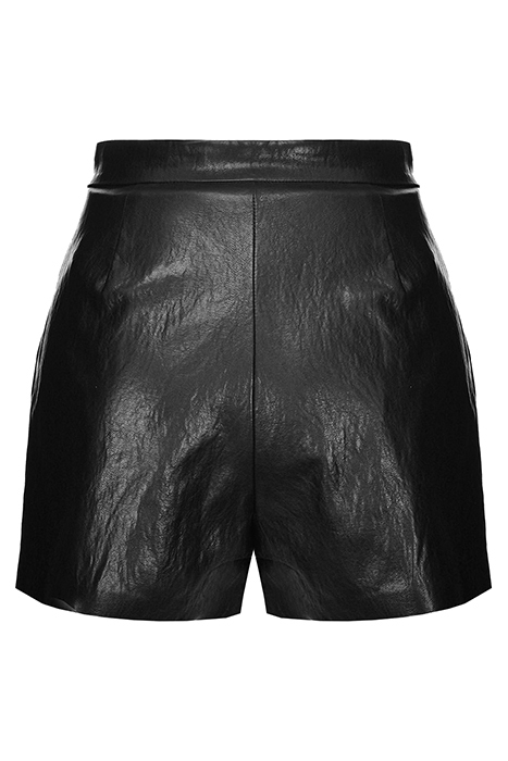 PURO 1 SHORTS SIMILPELLE WASHE BLACK 6