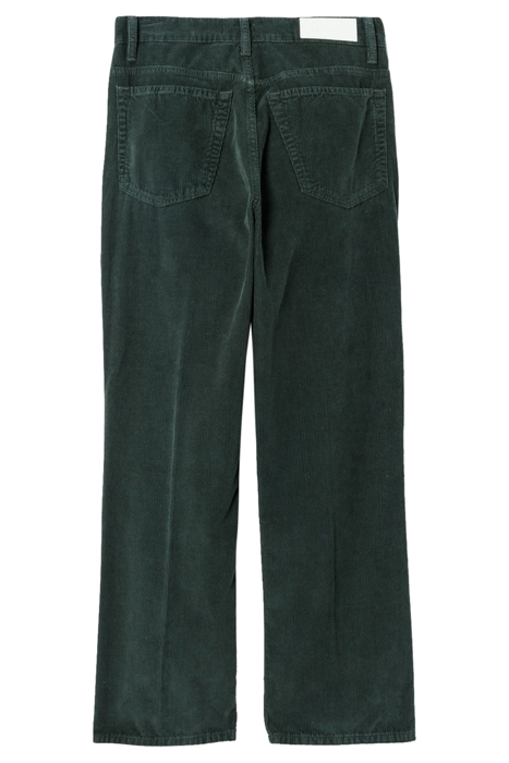 70S LOOSE FLARE WASHED DARK MOSS 2