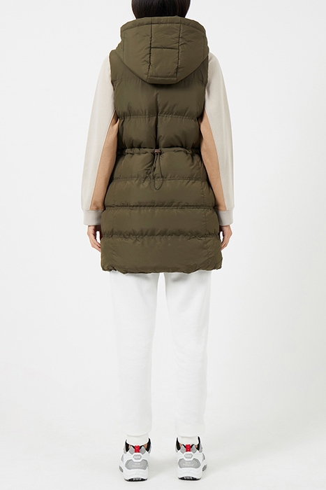GILET ROW HOOD MID KHAKI 3