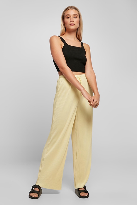 LADIES PLISSE PANTS SOFTYELLOW 4