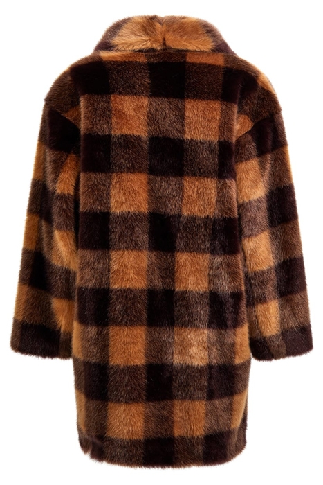 ROCHELLE COAT CAMEL AND DARK BOURB 7