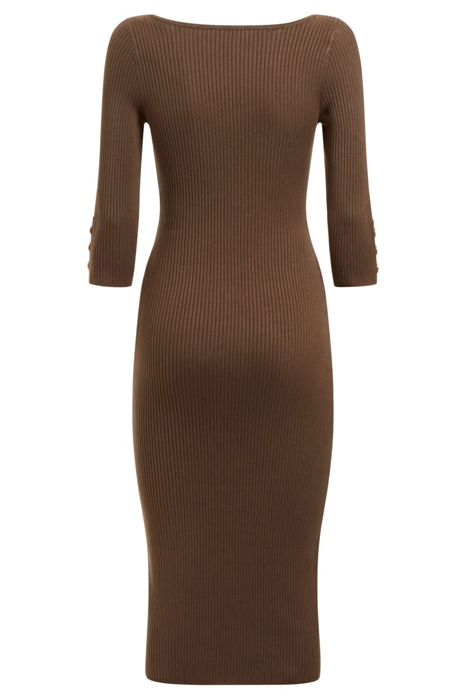 FLORA RIB SWTR DRESS COCOPOP 5