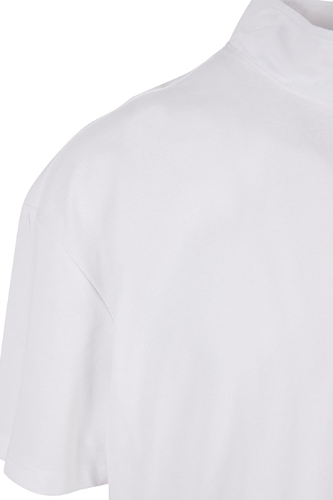 BOXY ZIP PIQUE TEE WHITE 7