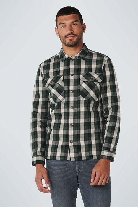 OVERSHIRT BUTTON CLOSURE BRUSHED CHECK RESPONSIBLE CHOICE DA 2