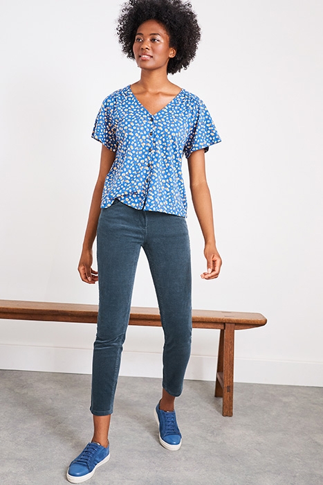 WHITCOMBE SLIM CORD MID TEAL 4