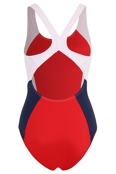 SANYA SWIMSUIT TRUE RED-BRIGHT WHITE-MEDIEVAL BLUE 2