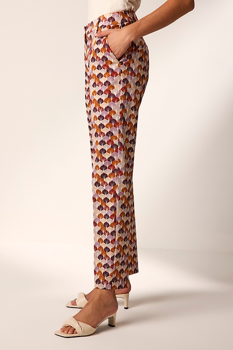 TROUSERS LEAVES COTTON STRETCH MULTICOLOUR 4