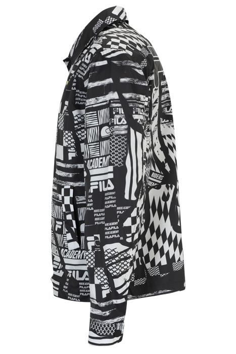 C60 AOP COACH JACKET BLACK & WHITE RACING AOP 3