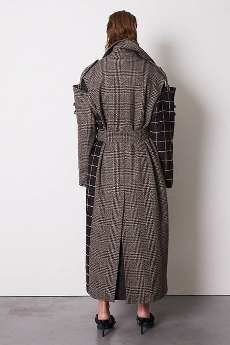 LOVE COAT BROWN CHECK 3