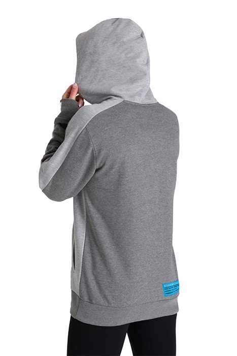 TE HOODED SWEAT MEDIUM GREY MELANGE DARK G 5