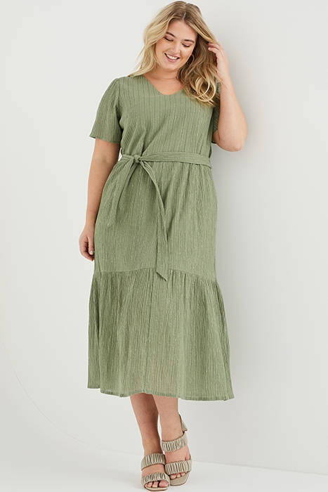 DRESS MID LENGTH PASTEL GREEN 4