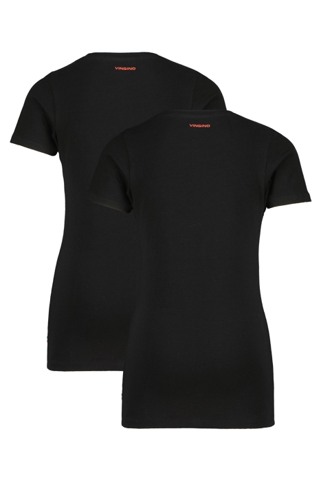 T-SHIRT ROUND NECK (2-PACK) DEEP BLACK 2