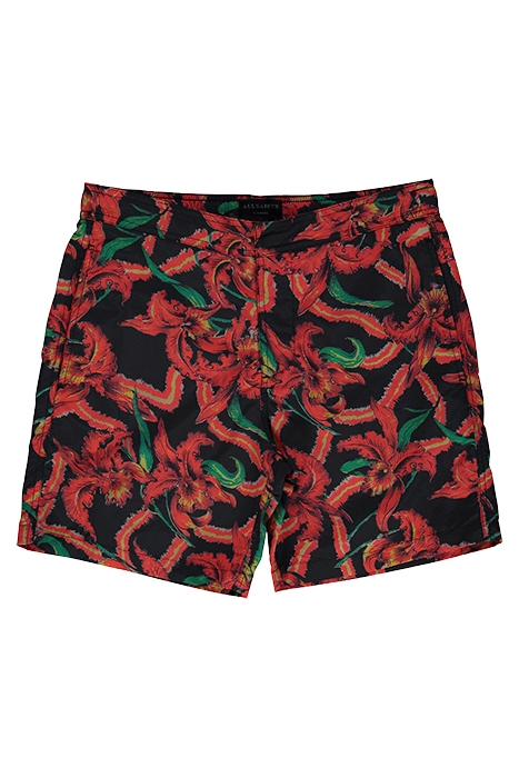 MESQUIDA SWIMSHORT JET BLK/RED 1