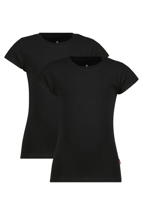 T-SHIRT (2-PACK) DEEP BLACK 1