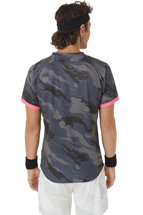 MEN MATCH GRAPHIC SS TOP CARRIER GREY 2