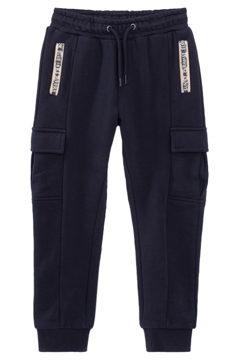 BOYS’ NAVY SWEATSHIRT FABRIC COMBAT-STYLE JOGGERS 1