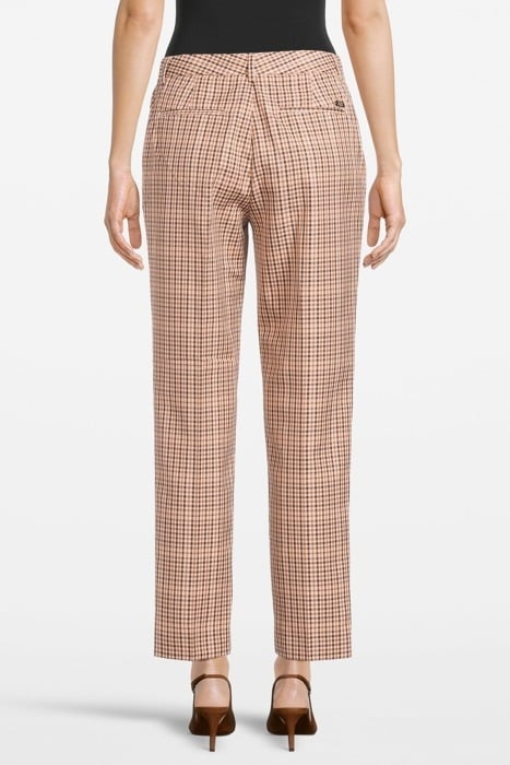 LOWRY - MID RISE SLIM TROUSERS IN YARN DYE CHECK COMBO X 3