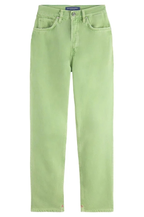 THE BAY BOYFRIEND JEANS — GARMENT DYE COLOURS BRIGHT PARAKEE 1