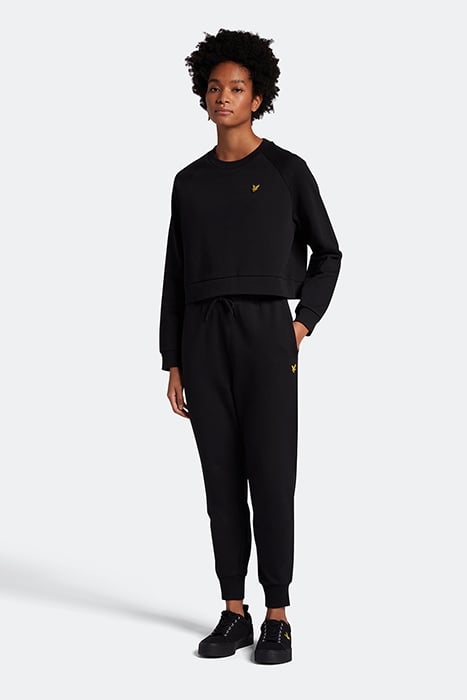 CROPPED SWEATSHIRT JET BLACK 3