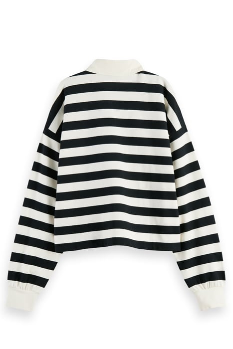 MIXED STRIPE BASEBALL LONG-SLEEVE T-SHIRT IN ORGANIC COTTON 7