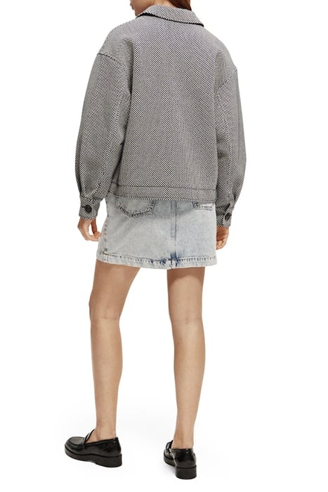 BOUCLÉ SHIRT-JACKET NAVY 5